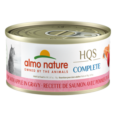 Almo Nature HQS Complete - Salmon Recipe with Apples in Gravy Cat Can