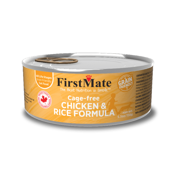 FirstMate Cage Free Chicken and Rice Cat Can