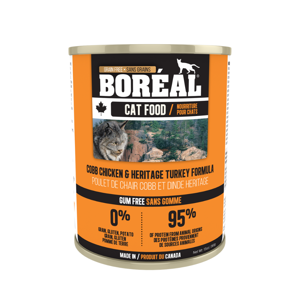 Boreal Cobb Chicken and Heritage Turkey Pate Cat Can