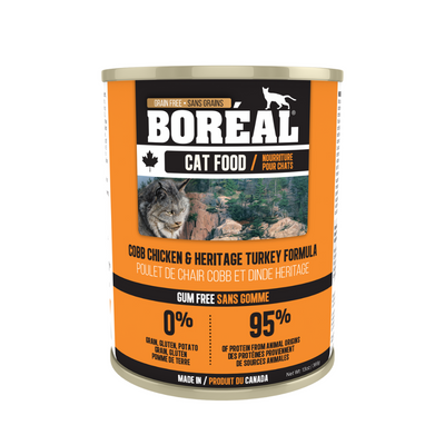 Boreal Cobb Chicken and Heritage Turkey Pate Cat Can