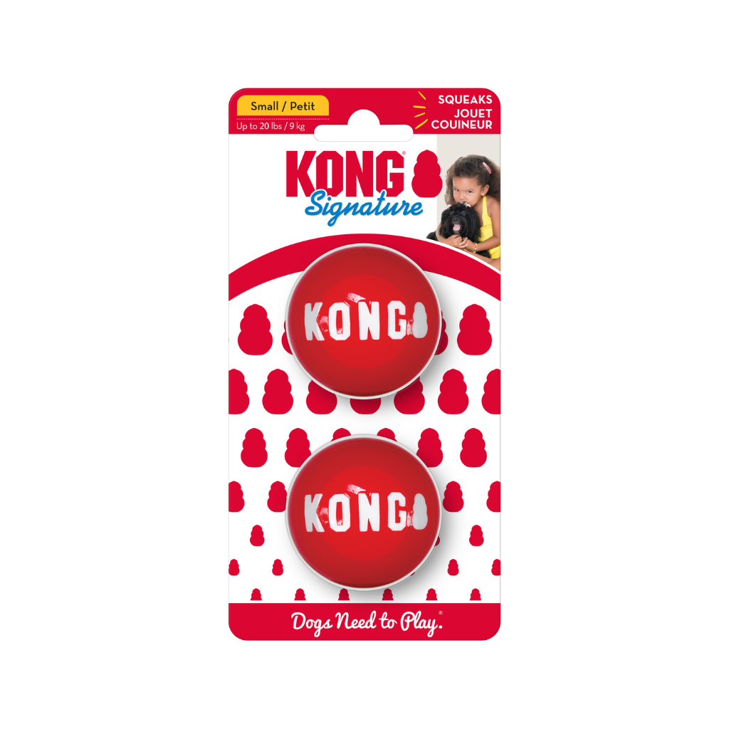 KONG Signature Balls Dog Toy 2 Pack