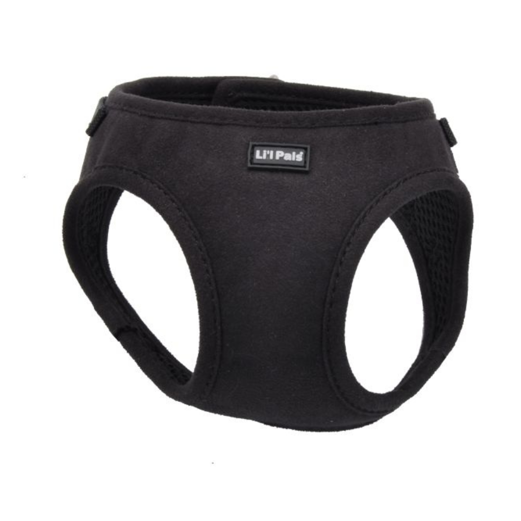 Coastal Pet Li'l Pals Micro Suede Dog Harness - Black