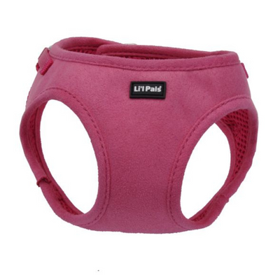 Coastal Pet Li'l Pals Micro Suede Dog Harness - Pink
