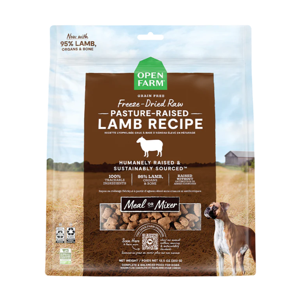 Open Farm Freeze Dried Raw Pasture-raised Lamb Dog Food