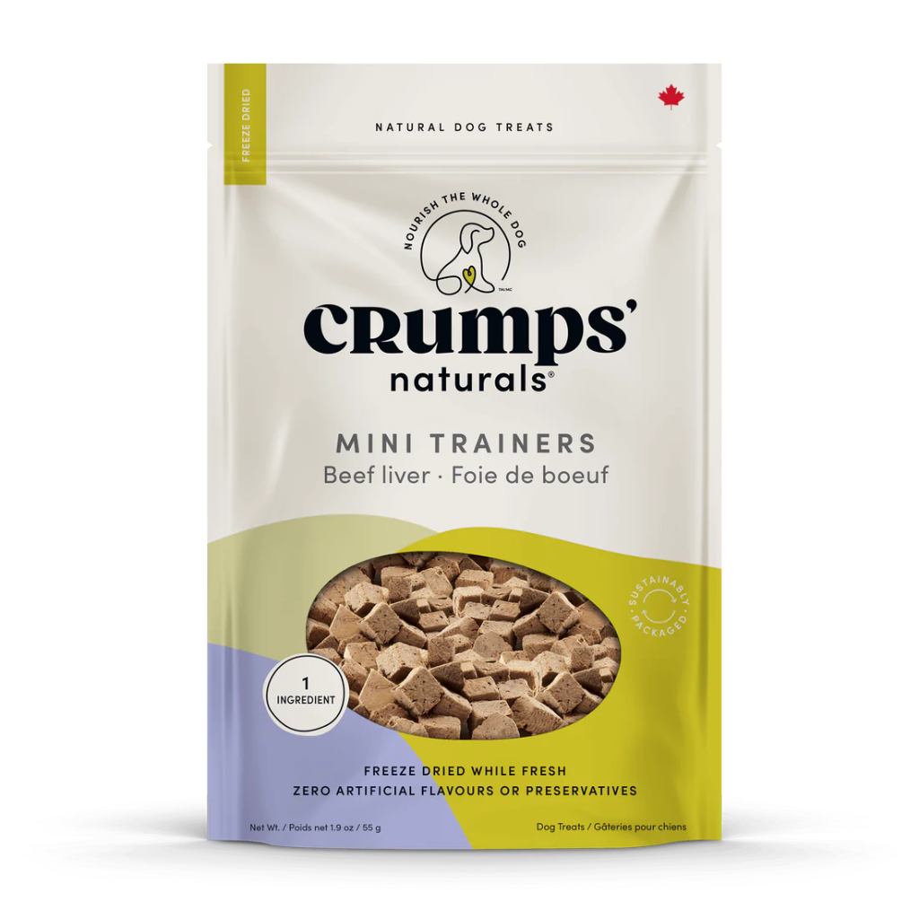 Crumps Freeze-Dried Beef Liver Mini Trainers Dog Treats