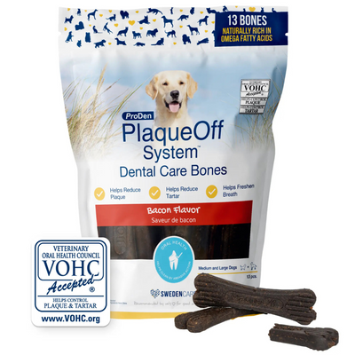 ProDen PlaqueOff Dental Care Bones for Dogs - Bacon Flavour