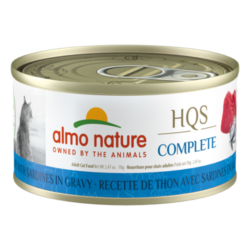 Almo Nature HQS Complete - Tuna Recipe with Sardines in Gravy Cat Can