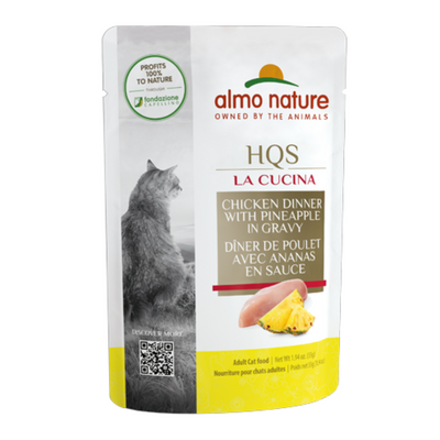 Almo Nature HQS La Cucina - Chicken Dinner with Pineapple in gravy Cat Pouch