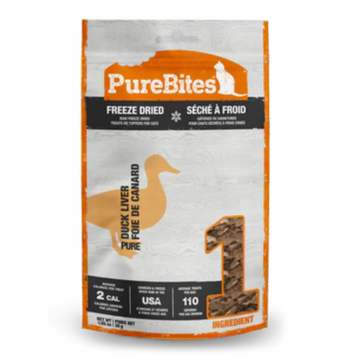 PureBites Freeze Dried Duck Liver Cat Treats