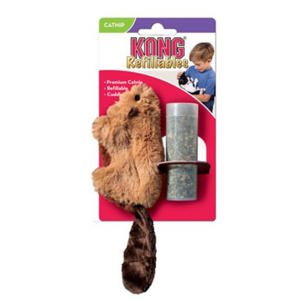 KONG Refillable Beaver Cat Toy