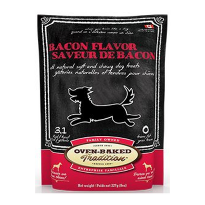 Oven-Baked Tradition Soft And Chewy Bacon Dog Treats