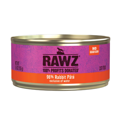 RAWZ 96% Rabbit Pate Cat Can