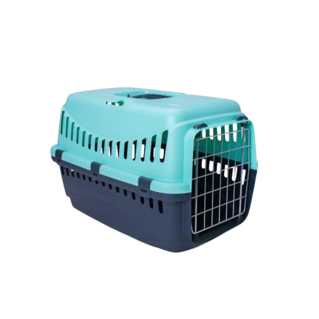 Bergamo Gipsy Metal Door Pet Carrier Light Blue Small