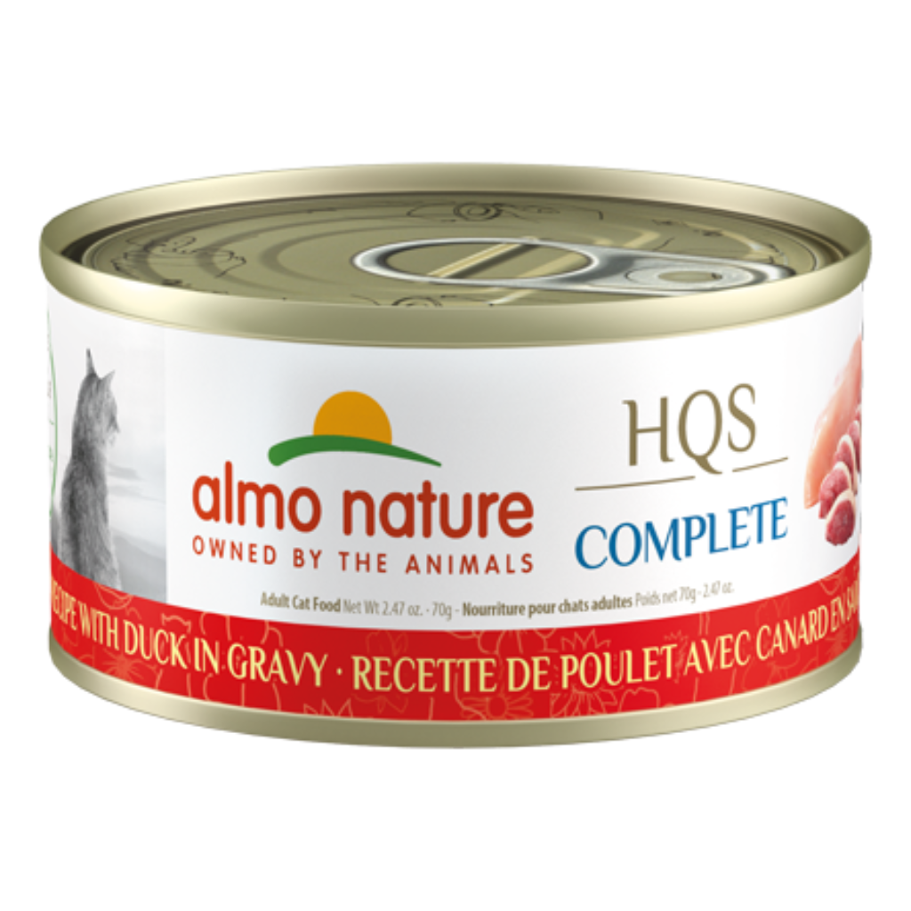 Almo Nature HQS Complete - Chicken Recipe with Duck in Gravy Cat Can