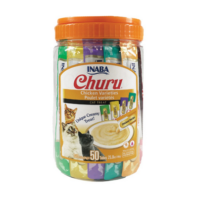 INABA Churu 50 Pack Chicken Variety Jar for Cats