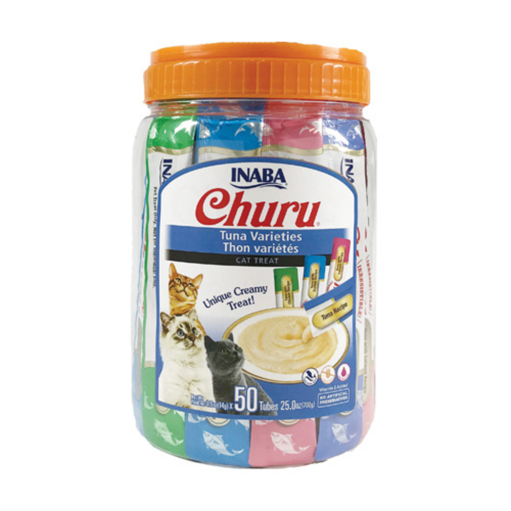 INABA Churu 50 Pack Tuna Variety Jar for Cats