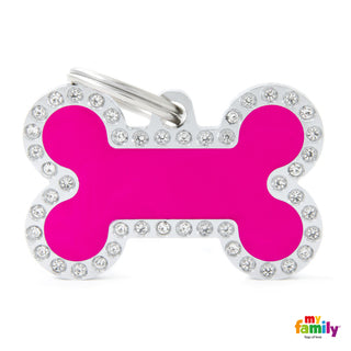 My Family Tag Glam Bone Pink LG