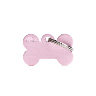 My Family Engravable Tags - Basic - Bone Pink Small