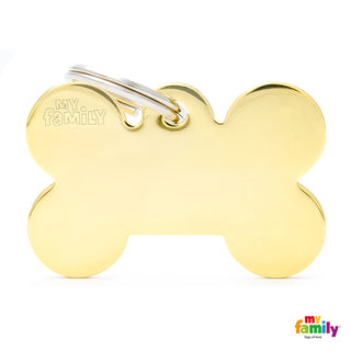 My Family Tag Basic Bone Gold LG