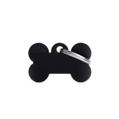 My Family Engravable Tags - Basic - Bone Black Small