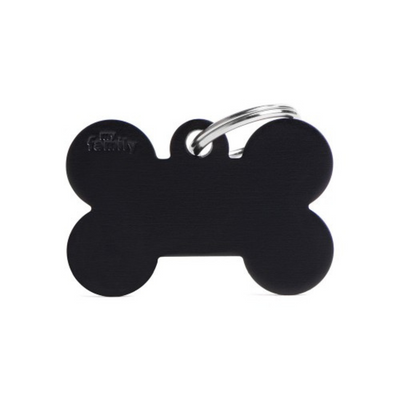 My Family Engravable Tags - Basic - Bone Black Large