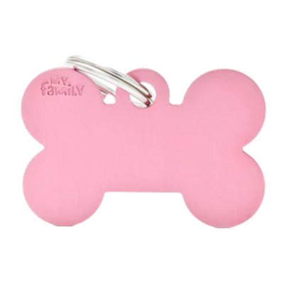 My Family Engravable Tags - Basic - Bone Pink Extra Large