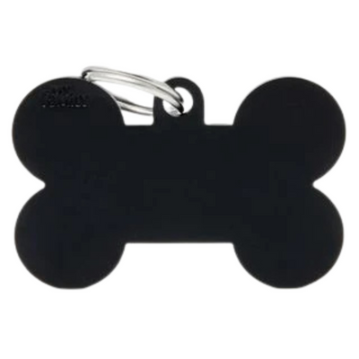 My Family Engravable Tags - Basic - Bone Black Extra Large