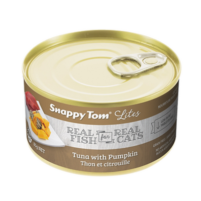 Snappy Tom Lites Tuna with Pumpkin Cat Can