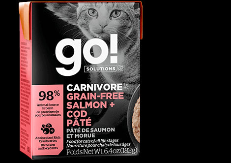 GO! Solutions Tetra Carnivore Grain Free Salmon & Cod Pate