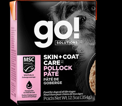 Go! Solutions Skin & Coat Tetra Pollock Pate with Grains