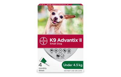 K9 Advantix II Flea, Tick & Mosquito Prevention for Small Dogs up to 4-10 lbs