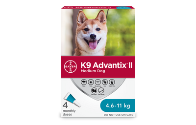 K9 Advantix II Flea, Tick & Mosquito Prevention for Medium Dogs 11-20 lbs