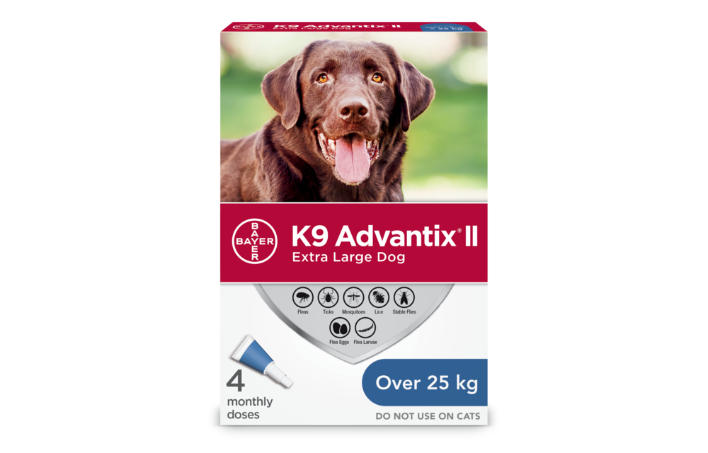 K9 Advantix II Flea, Tick & Mosquito Prevention for Extra Large Dogs Over 55-lbs