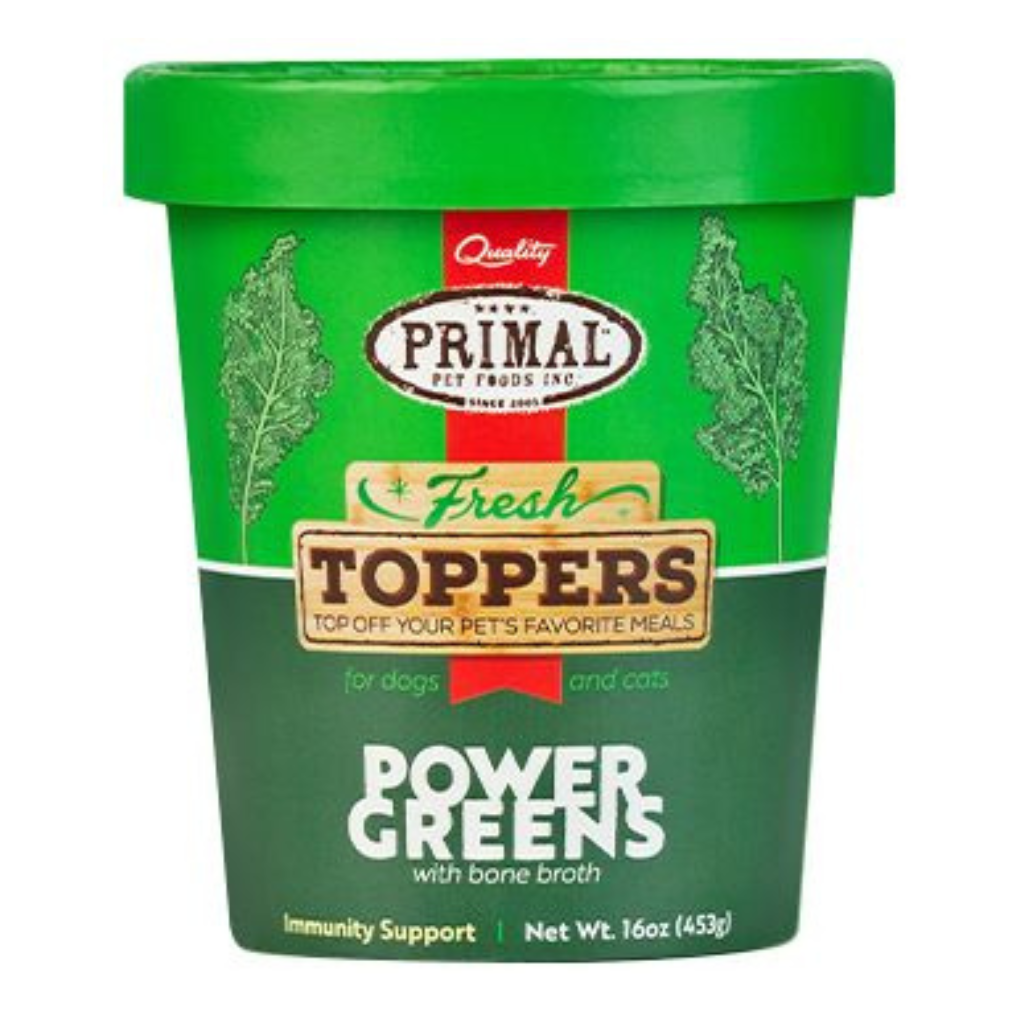 Primal Fresh Frozen Topper - Power Greens for Cats and Dogs