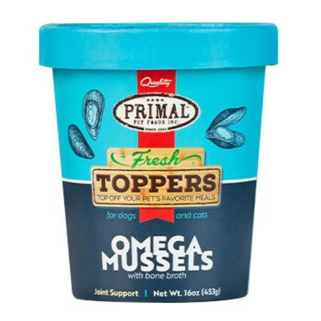 Primal Fresh Frozen Topper - Omega Mussels for Cats and Dogs