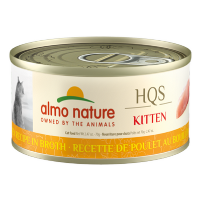 Almo Nature HQS Natural - Kitten Chicken in Broth Cat Can