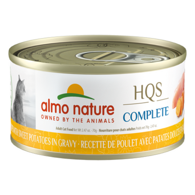 Almo Nature HQS Complete - Chicken Recipe with Sweet Potatoes in Gravy Cat Can