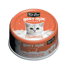 Kit Cat Boneless Chicken Shreds & Salmon with Goat Milk