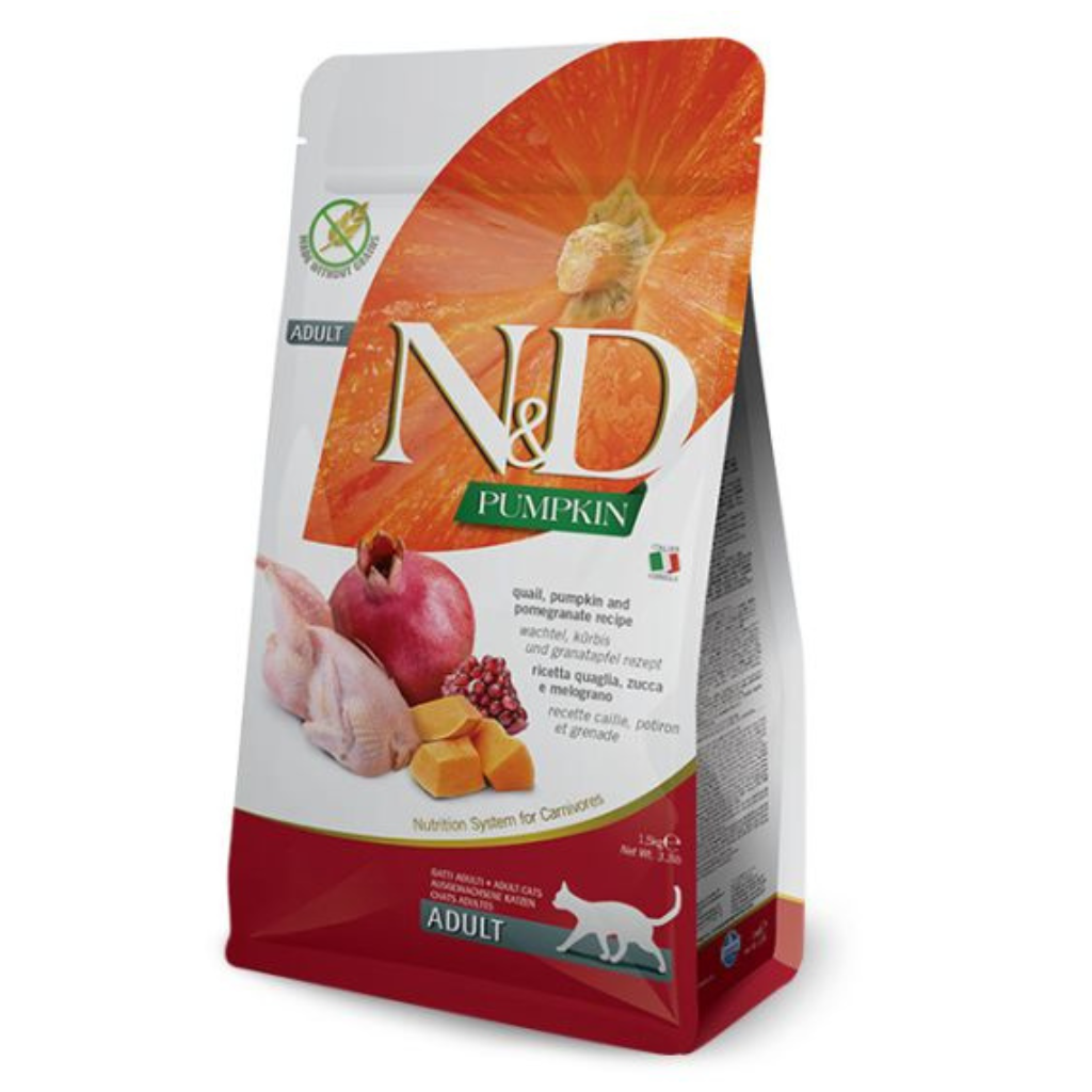Farmina N&D Pumpkin Quail & Pomegranate Adult Cat Food