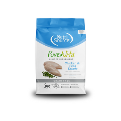 NutriSource PureVita Limited Ingredient Chicken &amp; Peas Entrée Grain Free Dry Cat Food