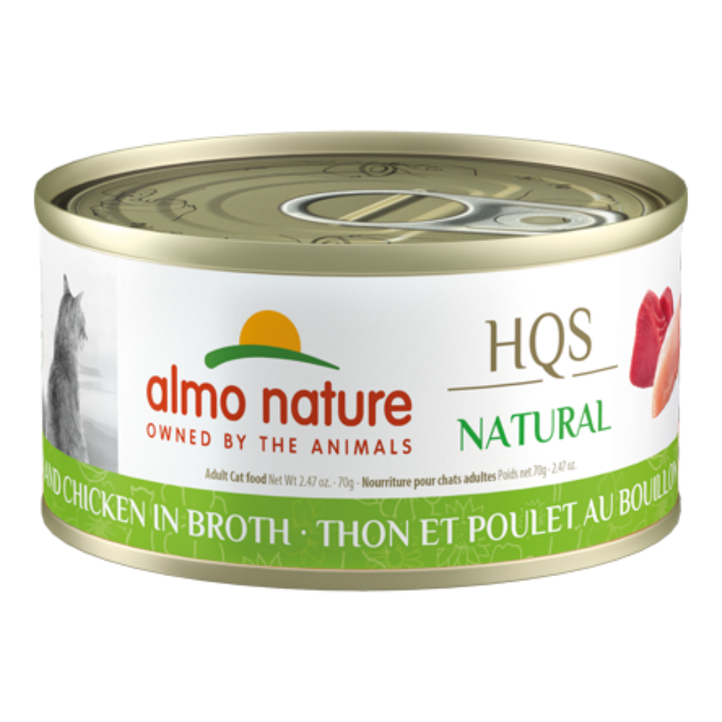 Almo Nature HQS Natural - Tuna and Chicken in Broth Cat Can