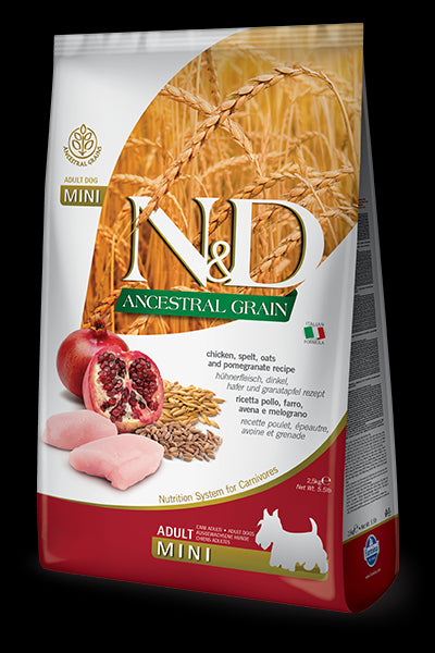 N&D Ancestral Grain Chicken & Pomegranate Adult MINI