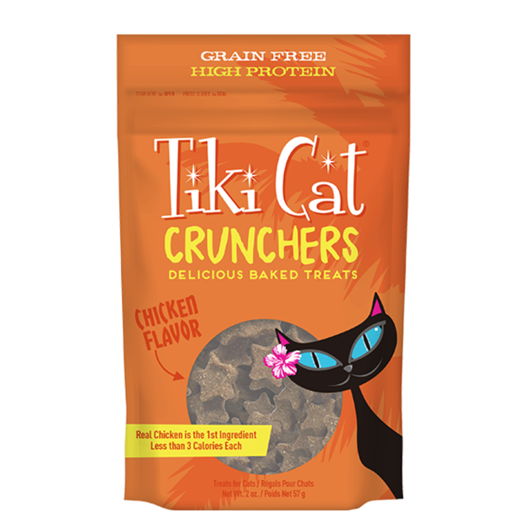 Tiki Cat Crunchers Chicken Flavor Cat Treats