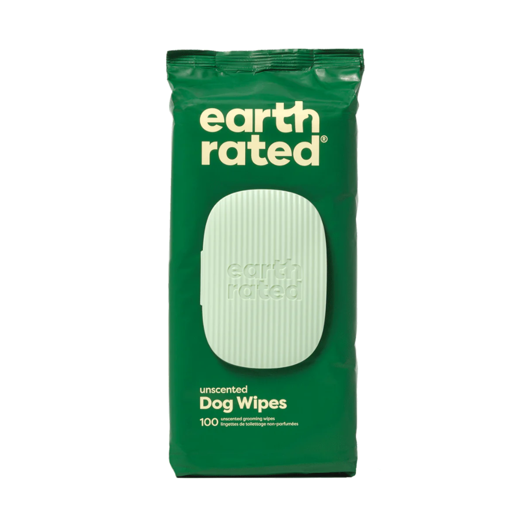 Earth Rated Plant-Based Grooming Wipes Unscented