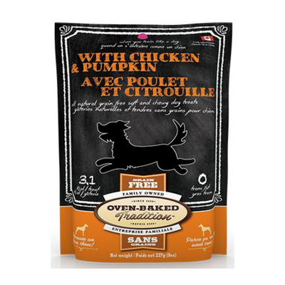 Oven-Baked Tradition Soft And Chewy Chicken And Pumpkin Dog Treats