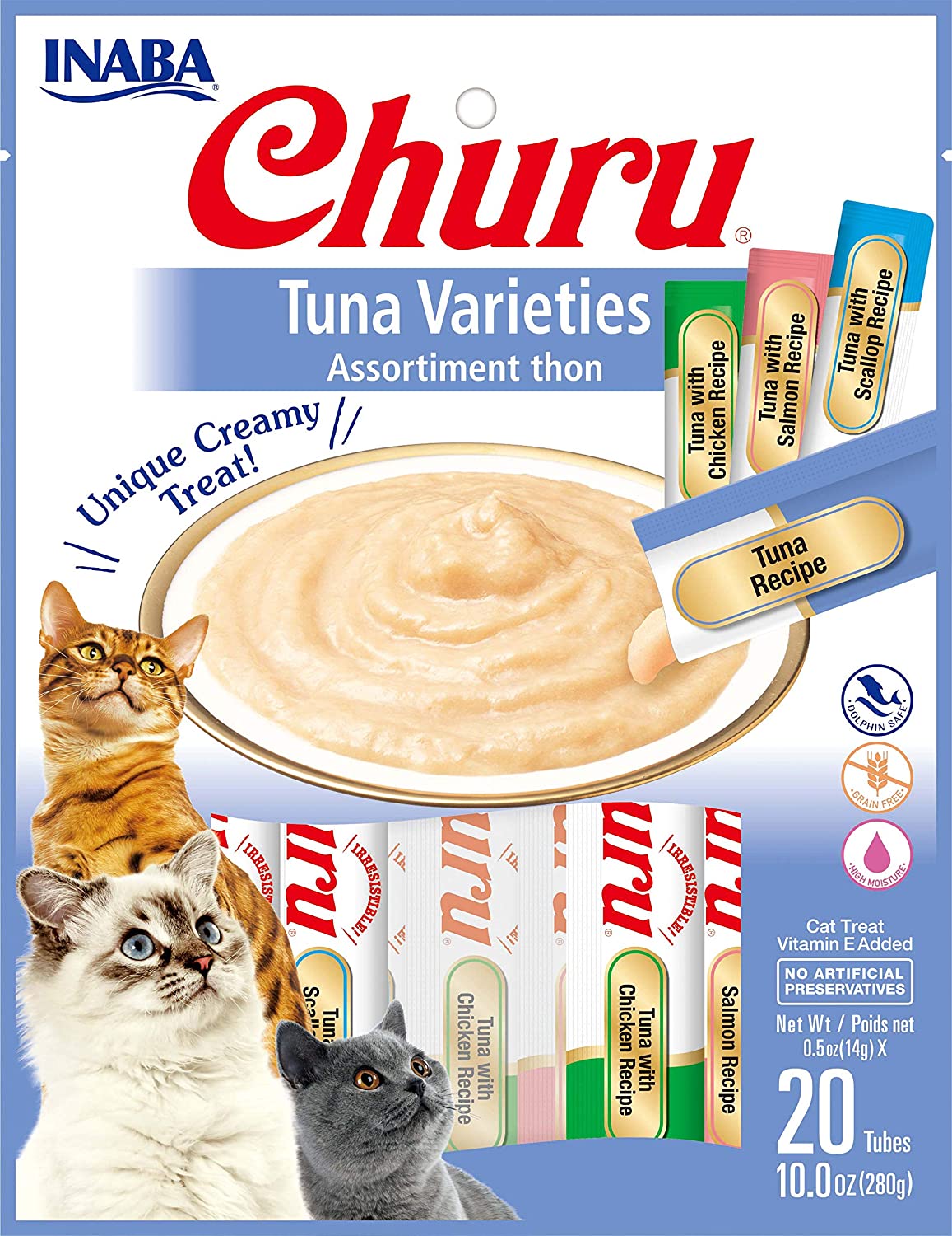 Inaba Ciao Churu Creamy Puree Tuna Variety Pack