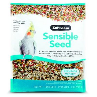 ZuPreem Sensible Seed Food For Cockatiel, Lovebirds & Medium Birds