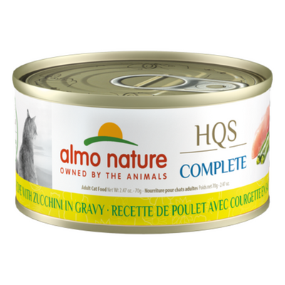 Almo Nature HQS Complete - Chicken Recipe with Zucchini in gravy Cat Can