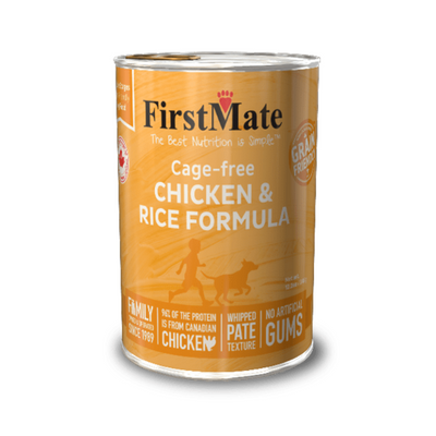 First Mate Cage-free Chicken & Rice Formula Dog Can