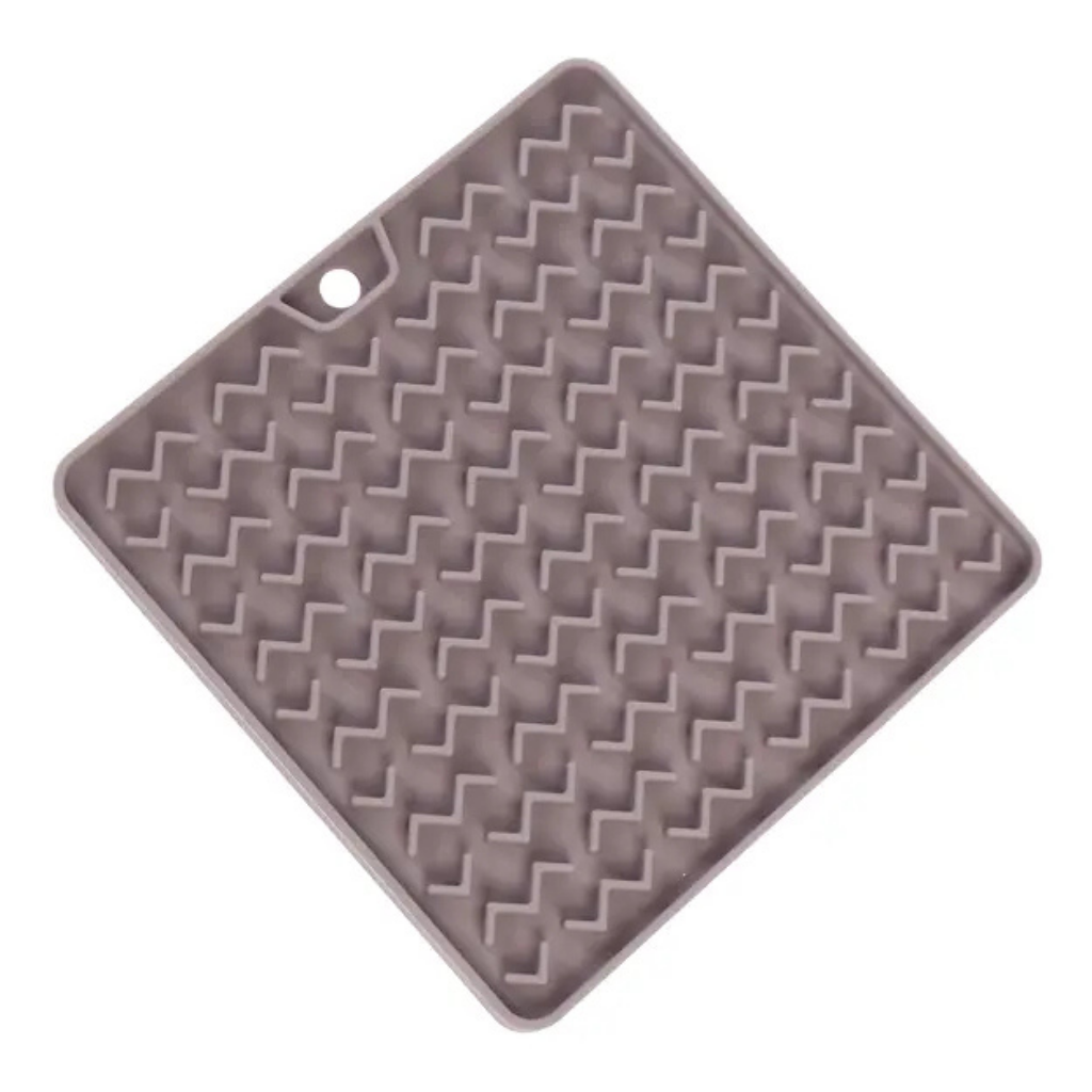 Messy Cats Silicone Reversible Interactive Feeding Mat - Grey